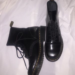 Black Dr Martens (Women’s US size 9).